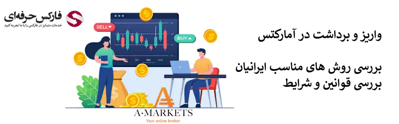 نحوه واریز و برداشت در آمارکتس - نحوه واریز و برداشت در بروکر آمارکتس 02