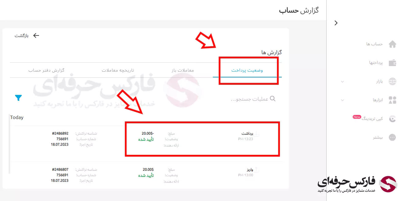 برداشت از بروکر دبلیو ام مارکتس با پرفکت مانی - برداشت پرفکت مانی از دبلیو ام مارکتس - برداشت از دبلیو ام مارکتس با پرفکت مانی 09