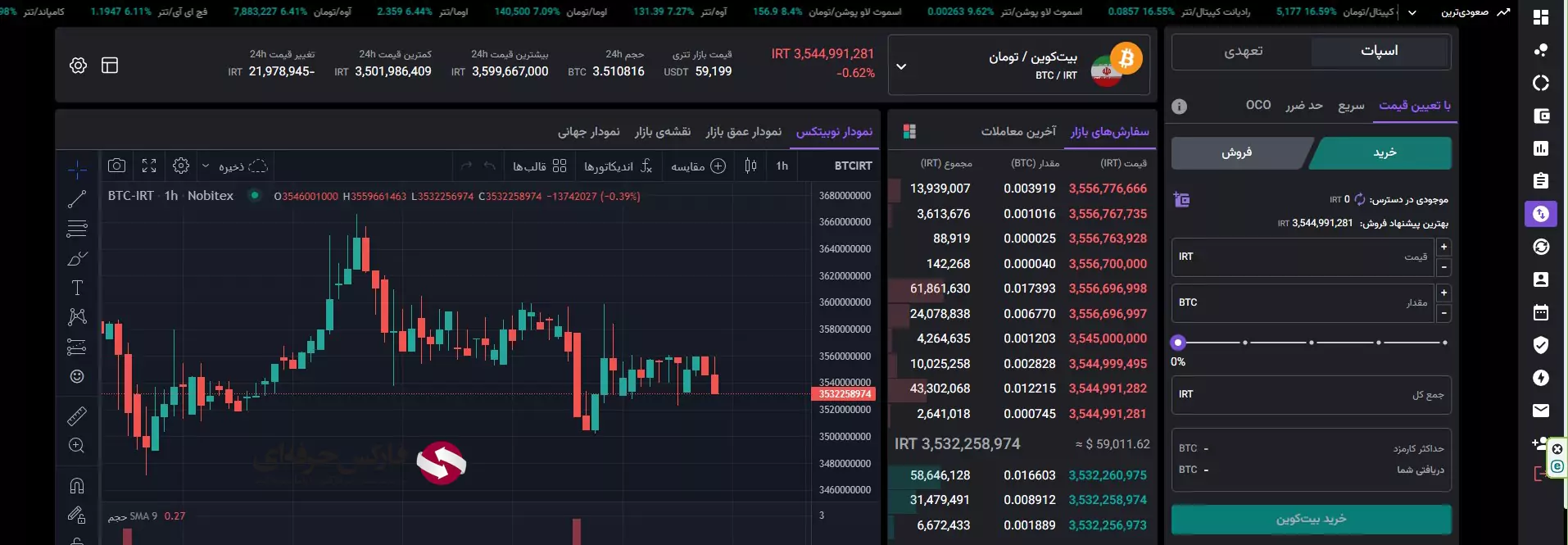 صرافی نوبیتکس نسخه وب - صرافی نوبیتکس تحت وب 04