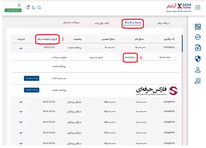 شرایط وام آبان تتر - وام آبان تتر - آبان وام 03