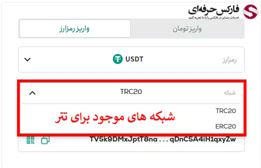 نحوه واریز تتر به تترلند (Tetherland) - شارژ تتر به کیف پول تترلند 006